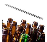 Generic Remplisseur de Bouteille à Ressort pour Bouteille de Bière en Acier Inoxydable pour le Brassage, Facile à Nettoyer et à Désinfecter, 13,7 Pouces, Argent, pour le Brassage Maison