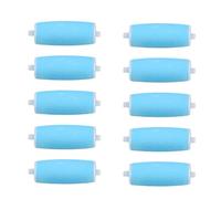 Generic Remployage pour les Fichiers de Pied électronique, Parfaitement Compatibles 10 PCS Secure Micro -Clane Particules Rouleaux de Remplacement pour la Peau Humide Dure, Rugueuse et Sèche (BLUE)