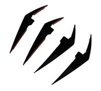 Generic Répartiteur de Canards de Pare-Chocs Avant ABS Spoiler de Pare-Chocs Avant 4PCS pour Série 3 G20 G21 LCI M Sport 2023+ Style Sportif Détails de Flux d'air Ajoutés pour Les Amateurs de (Noir