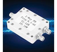 Generic Répartiteur de Puissance RF 0,5-6 GHz, Module Diviseur à 2 Voies avec Faible Perte D'insertion pour Les Systèmes de Communication, Boîtier en Alliage D'aluminium Durable