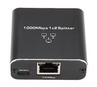 Generic Répartiteur Ethernet 1000 Mbps, 1 vers 2 Compatible Cat5 Cat5e Cat6 et Cat7 pour Partager Un Port RJ45 Entre Deux Appareils Compatible avec Les Ordinateurs