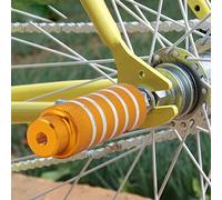 Generic Repose-Pieds Durables en Métal pour Vélo, Robustes, pour Les Artistes de, Accessoire de Vélo pour Les Cyclistes Freestyle (Gold)