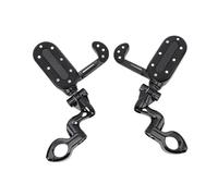 Generic Repose-pieds réglable et pliable, rotatif à 360 degrés, avec repose- rabattable, pour motos de tourisme et de croisière, avec barre de protection moteur de 1,25 pouce.