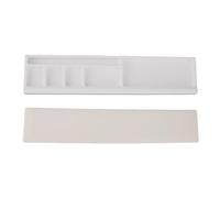 Generic Repose-poignet pour Clavier, Support Ergonomique et Souple, Anti-glissement, avec Rangement, pour les Joueurs de Bureau, les écrivains et les Designers - Simili Cuir Noir 14,2 X 3,1 Pouces,