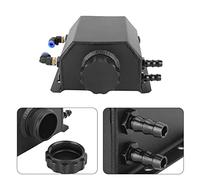 Generic Réservoir de Débordement de Liquide de Refroidissement Universel en Aluminium, 1 Litre, pour Voiture, Camion, SUV, Noir, Taille 4,9x6,3x5,4 Pouces