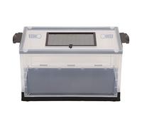 Generic Réservoir Transparent pour Hamster avec Porte D'entrée Facile D'accès et Design Empilable pour Hamsters et Tamias ABS Durable 31,1 X 32,1 X 55,9 Cm (Black)