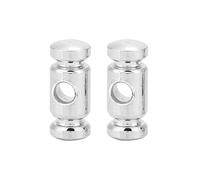 Generic Retenue de Cordes D'arbre à Cordes de Guitare, 2 Pièces, Facile à Installer, Accessoire Métallique pour Guitare électrique Basse, Argent 1x0,4 Cm