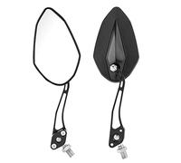 Generic Rétroviseur de Moto Universel, Coque en Plastique Dur Durable de Haute qualité pour la Plupart des Motocyclistes et Motocyclistes (BLACK)