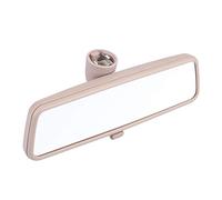 Generic Rétroviseur Intérieur Miroir de Voiture à L'intérieur de L'arrière-point de Nouveau Marque de Rechange pour B5 MK4 99-05 avec un Boîtier en Plastique Robuste Visibilité Claire (Beige)