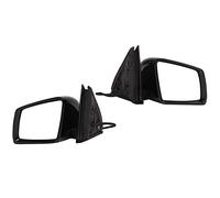 Generic Rétroviseur Pliant Chauffant, Coque Noire Transparente 2 PIÈCES RÉTROVISEURS DE Porte électriques en Plastique ABS pour la Modification DE la Voix