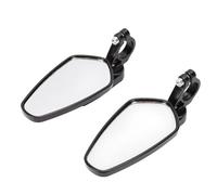 Generic Rétroviseurs de Guidon de Moto Universels, Construction en Aluminium Durable, Rétroviseur Réglable pour Grom, Boîtier en Alliage D'aluminium Noir, 2 Vis, Vue Dégagée