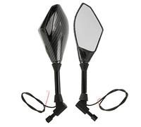 Generic Rétroviseurs Latéraux de Moto à LED avec Clignotants, Rétroviseurs de Guidon de 10 Mm pour un Style amélioré, Ajustement Universel pour Vélos de Rue, Scooters