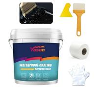Generic Revêtement imperméable en polyuréthane, 1000 g, super fort liant et anti-fuite, mastic pour béton, bois, toit, mur extérieur, puits de lumière, camping-car, variété de surfaces de matériaux