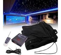 Generic Rideau de fond étoilé à LED - Tissu RGBW ciel étoilé avec contrôle DMX - Rideau coloré pliable pour scène de mariage - Parfait pour les mariages, les fêtes, Noël - Comprend un contrôleur