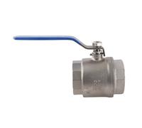Generic Robinet à Bille à Passage Complet en Acier Inoxydable 304, Conception Durable pour un Contrôle Efficace du Débit dans les Systèmes de Plomberie, Filetage Femelle 2", 1000 WOG