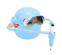 Generic Robot de Dessin éducatif Interactif Vocal Mignon avec Conception de Robot, Outil d'apprentissage Tout-en-Un pour Enfants, Comprend 100 Cartes et 14 Stylos, Jouet D'éducation Précoce pour