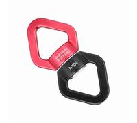 Generic Rotateur, Harnais d'escalade 30kn Corde Pivotant en Aluminium-magnésium Alliage Aérien de l'Alliage pour la Nappe d'alpinisme de l'alpinisme (Rouge Noir)