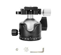 Generic Rotule de Trépied à Profil Bas avec Boule Métallique Robuste de 46 Mm, Système de Triple Verrouillage pour Appareils Photo Numériques, Rotule Panoramique à 360° pour Trépieds, Matériau en