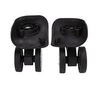 Generic Roue de Rechange en Nylon pour Valise de Voyage Durable, Pièces de roulettes pour Réparation, 2 Roues Pivotantes pour Le Remplacement des Bagages, pour Valise de Voyage, Noir, 2,", Pièces