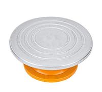 Generic Roue de Sculpture Argentée, Outil Durable pour Machine de Fabrication de Modèles de Poterie en Céramique, Fournitures D'art pour Artiste, Plateau Tournant Rond de 30,5 Cm pour Arrangement