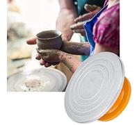 Generic Roue de Sculpture Ronde Durable de 12 Pouces, Plateau Tournant de Fabrication de Modèles en Argent pour Poterie en Céramique, Outil de Fabrication Soignée pour Artiste, Décoration de Gâteaux