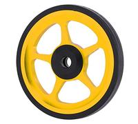 Generic Roue de Vélo Facile à Monter, Roue Poussoir Robuste en Aluminium pour Installation, 2.36 Pouces, Noir, Or, Argent (Or Noir)