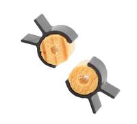 Generic Roue D'entraînement à Moustache pour Guidon, Modèle de Style Noir, Outil de Mise en Forme de Barbe pour Hommes, 2 X Roues en Bois, 2 X Clips pour Messieurs les Créateurs de Barbe (BLACK)