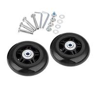 Generic Roues de rechange pour valises - Roues de rechange en caoutchouc pour trolley Samsonite avec roulements à billes - Kit de réparation (64 * 6 * 18 mm A: 30 mm et 35 mm)