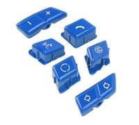 Generic Rougeur des Boutons Sportifs Remplacement pour 1 3 Séries E90 E92 E93 M3 E81 E82 E87 E88, Matériau ABS de Longue Durée, Installation Facile (Blue)