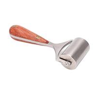 Generic Rouleau de Bord de Presse en Cuir Durable avec Poignée en Rondins pour Projets de Bricolage en Cuir 1 Pièce