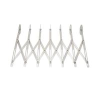 Generic Rouleau de Coupe-pâte Réglable à 7 Roues, Coupe-pâte Multifonction en Acier Inoxydable pour Pâtes, Outil Compact pour les Amateurs de Pâtisserie