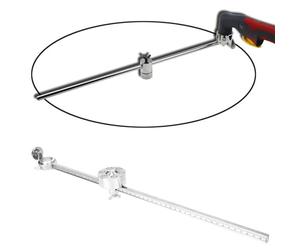Generic Rouleau de Guidage Circulaire de Torche en Acier Inoxydable avec Règle, Outil de Découpe pour AG60/SG55, Longueur 50 Cm, Base Magnétique pour Plus de commodité