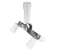 Generic Rouleau de Perles D'angle Extérieur pour Cloisons Sèches, en Acier Inoxydable avec Rouleaux en PTFE, Poignée Inclinée, Adaptateur de Poteau D'extension fileté de 1/2", Rouleau