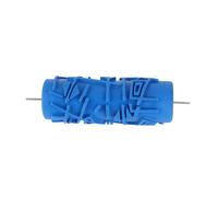 Generic Rouleau de Texture D'art Décoratif Réutilisable de 5 Pouces pour les Projets de Bricolage à Domicile, Rouleau de Peinture à Motif en Caoutchouc en Bleu (caoutchouc 2)