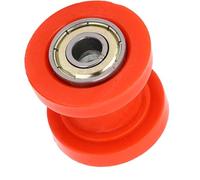Generic Rouleau Tendeur de Chaîne, Guide de Roue de Tendeur de Rouleau de Chaîne Anti-casse, Résistant à la Perte, Remplacement Idéal pour Doodle Bug Dirt Bug Racer Mini Vélo (rouge)