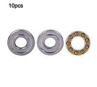 Generic Roulements à Billes de Haute Précision en Acier Plat, Ensemble de 10 Pièces pour la Fabrication de Machines, la Maintenance des équipements F2.5-6M, F3-8M, F4-9M, F4-10M (F4-10M4*10 * 4mm)