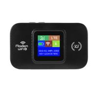 Generic Routeur Hotspot WiFi 4G 300 Mbps Réseau Haut Débit Double Emplacement pour Carte SIM Routeur Portable pour Voyage d'affaires Banques d'alimentation (Black)