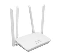Generic Routeur sans Fil 4G LTE, Routeur de Hotspot WiFi 100 à 240V 4 Antenne de Gain élevé Évitez l'interférence de 300 Mbps avec Une Fente de Carte SIM à la Maison en Europe (Prise UE)