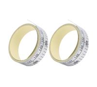 Generic Ruban à Mesurer Auto-adhésif avec Fractions pour Scie à Bois, Table à Dessin, Règle à Double échelle de 60 Pouces et 150 Cm pour établi, 2 Rubans à Mesurer Adhésifs en Aluminium pour une