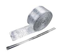 Generic Ruban Adhésif Double Face En Aluminium Réfléchissant La Chaleur pour Conduits de Ventilation, En Fibre de Verre, avec Adhérence Fiable pour L'isol, 2mmx50mmx10m
