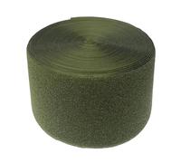 Generic Ruban de boucle vert olive 80 mm - 2 yards Bande non adhésive Nylon tissu Ruban de fixation Excellent rouleau prise solide pour patchs Uniforme Sacs à vêtements Chaussures Pantalons DIY