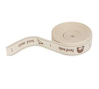 Generic Ruban de Polices en Coton Naturel 1,5 Cm pour Emballage Cadeau, Parfait pour la Décoration de Mariage, L'artisanat et les Projets de Couture (tête de femme anglaise faite à la main)