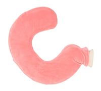 Generic Sac à Bandoulière Isolant pour le Cou, Bouillotte en Forme de U pour Soulager la Douleur, avec Housse Amovible, pour Hommes et Femmes (Rouge chair)