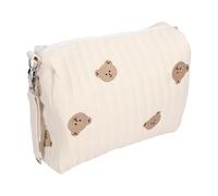 Generic Sac à Couches pour Poussette Multifonctionnel à la Mode, Sac de Rangement pour Couches à imprimé Mignon pour Utilisation Intérieure et Extérieure 9,4x7,9 Pouces (broderie d'ours)