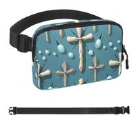 Generic Sac banane Holy Easter Cross pour homme et femme, sac banane pour voyage, marche, course, randonnée, cyclisme, 4 x 23 x 15 cm, multicolore, 4 x 23 x 15 cm, multicolore, 1.5x9.0x5.9in/4x23x15cm