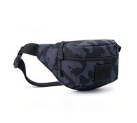 Generic Sac Banane Imperméable à Plusieurs Compartiments, Sac à Bandoulière pour Voyage en Plein Air, à Dos de Poitrine en Tissu Oxford pour Hommes (#1)