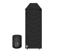 Generic Sac de Couchage D'hiver pour Camping Adulte, Plage de Température de -10 ℃ à 5 ℃, Sac de Couchage à Large Espace avec de Compression, pour la Randonnée par Temps Froid et une (Noir crépuscule)