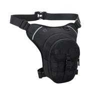 Generic Sac de Cuisse de Moto Ergonomique Imperméable, Sac de Jambe de Taille pour L'équitation, L'Aventure en Plein Air, la Randonnée, Les Déplacements Urbains 12,2 X 11,02 X 3,54 Pouces (Black)