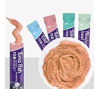 Generic Sac de Nourriture Humide pour Chat, Soupe à la Viande Nutritive à Faible Teneur en Sel et Haute Teneur en Protéines, Bandes pour Chats et Chatons, Facile Digérer pour L'alimentation (morue,