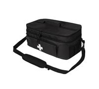 Generic Sac de Premiers Soins Organisateur de Médicaments Sac de Rangement Vide Mallette Médicale avec Séparateurs Mobiles et Grande Capacité Adapté pour, Noir
